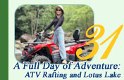 A Full Day of Adventure: ATV Rafting and Lotus Lake